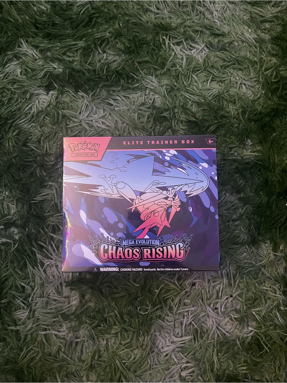 Pokemon Mega Evolution Chaos Rising Elite Trainer Box - Blue, Purple, Pink